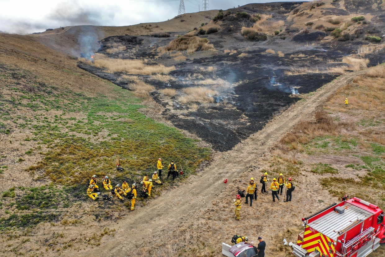 Controlled Burn on Painted Rock