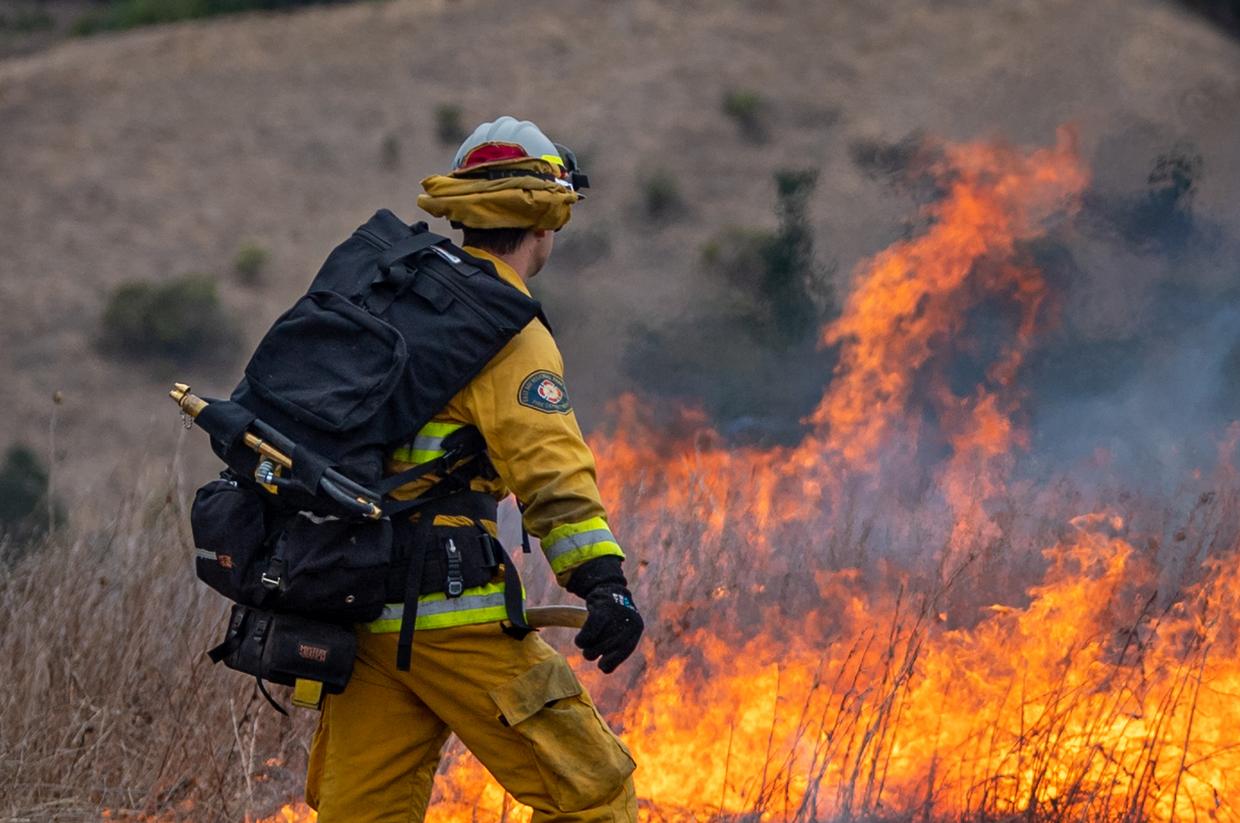Controlled Burn on Painted Rock