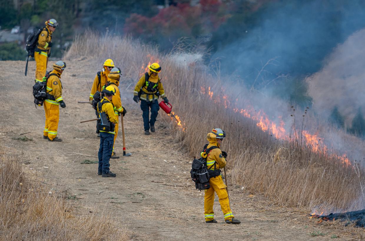 Controlled Burn on Painted Rock