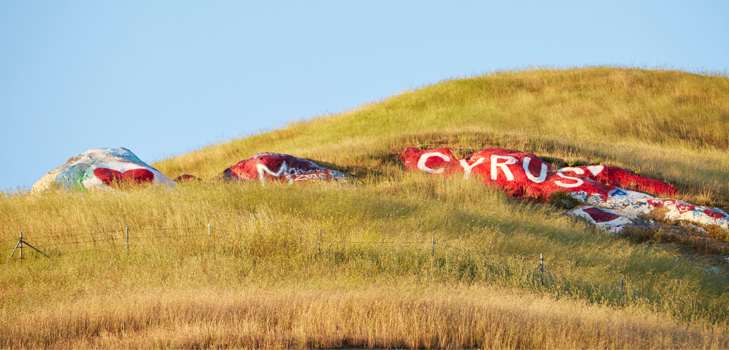 Recent message left at Painted Rock