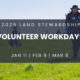 Volunteer stewardship workdays at John Muir Land Trust