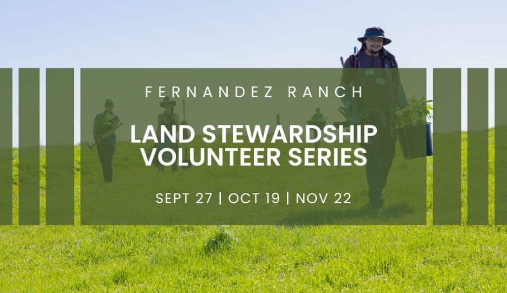 Land stewardship volunteer series with John Muir Land Trust